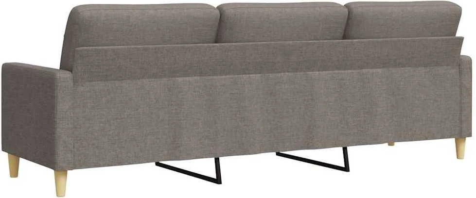 Trivietė sofa, taupe spalvos, 180cm, audinys