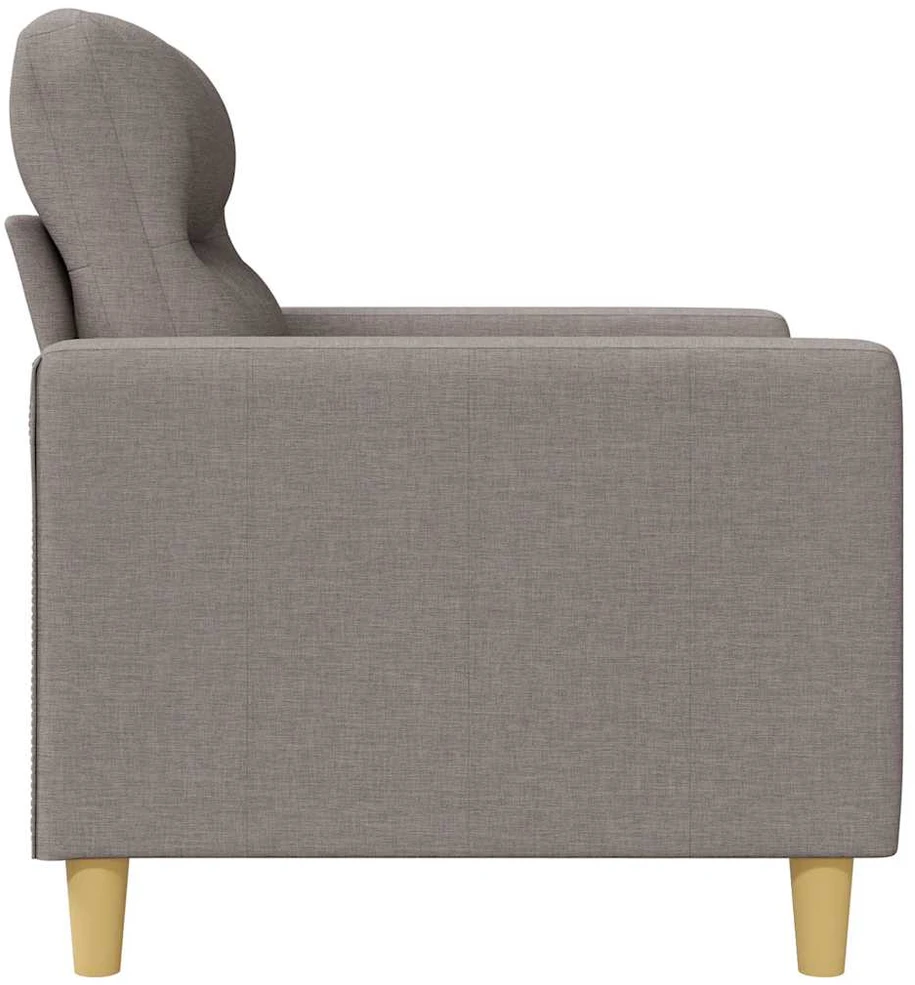 Trivietė sofa, taupe spalvos, 180cm, audinys