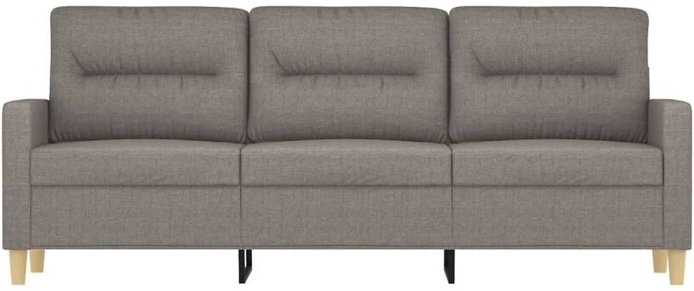 Trivietė sofa, taupe spalvos, 180cm, audinys
