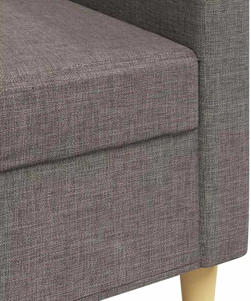 Trivietė sofa, taupe spalvos, 180cm, audinys