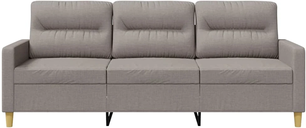 Trivietė sofa, taupe spalvos, 180cm, audinys
