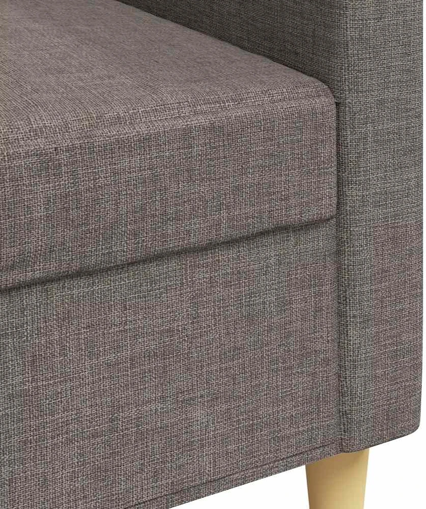 Trivietė sofa, taupe spalvos, 180cm, audinys