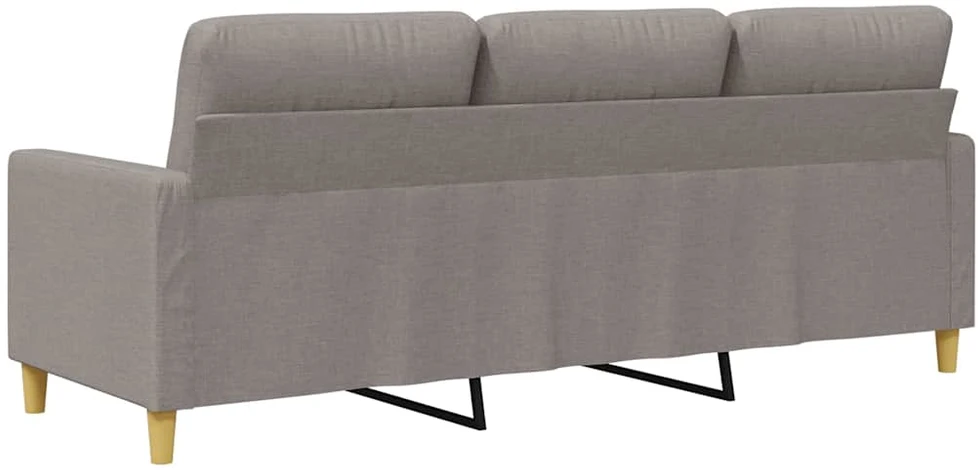 Trivietė sofa, taupe spalvos, 180cm, audinys