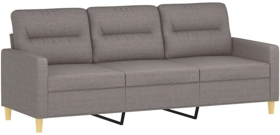Trivietė sofa, taupe spalvos, 180cm, audinys