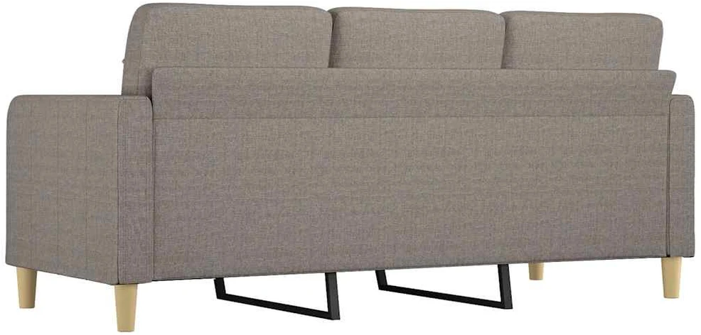 Trivietė sofa, taupe spalvos, 180cm, audinys