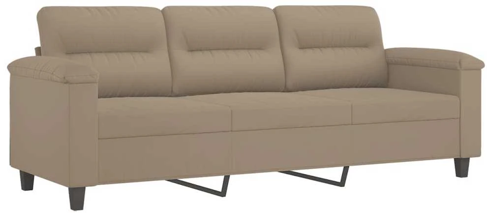 Trivietė sofa, taupe spalvos, 180cm, mikropluošto audinys