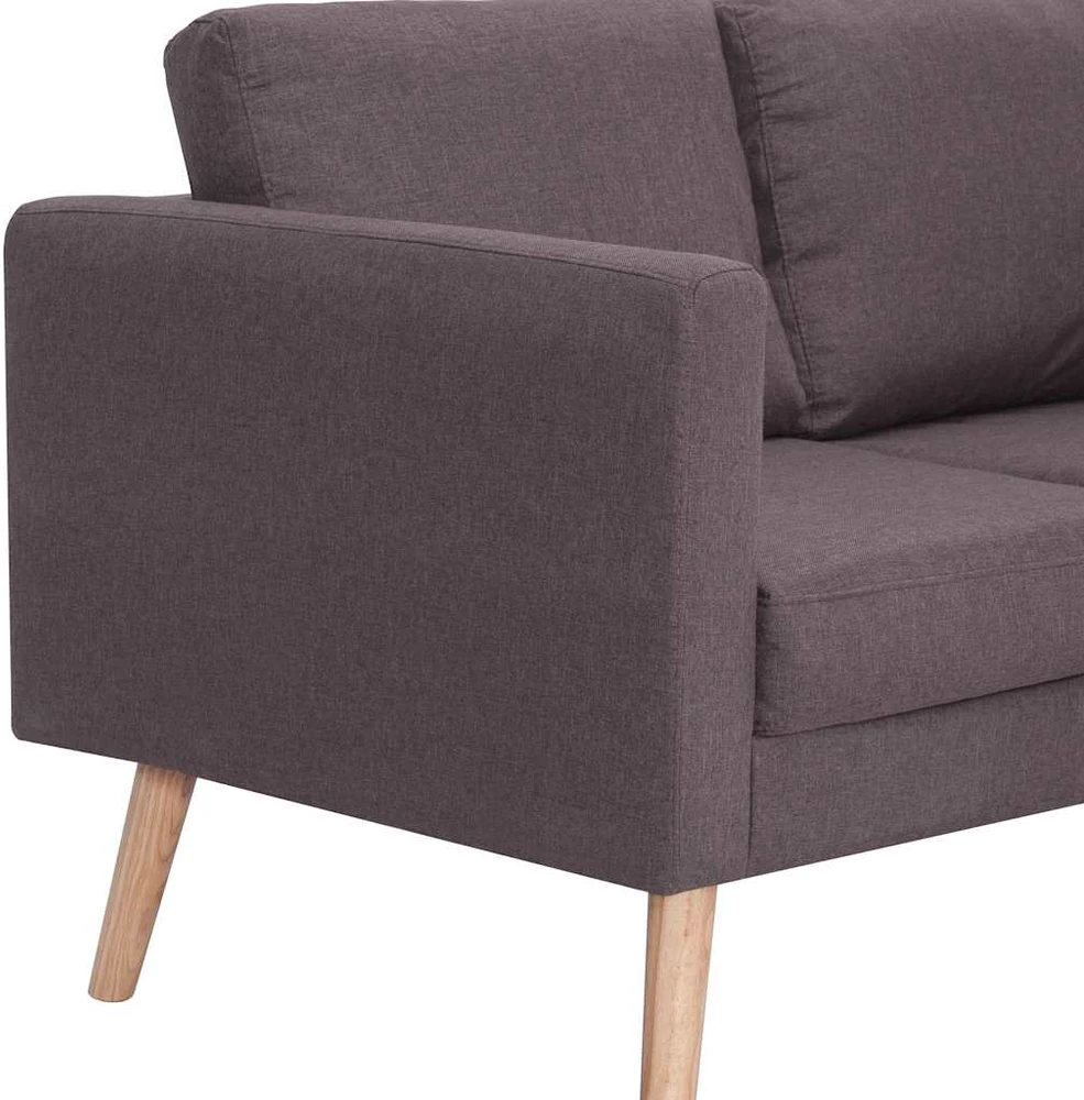 Trivietė sofa, taupe spalvos, audinys