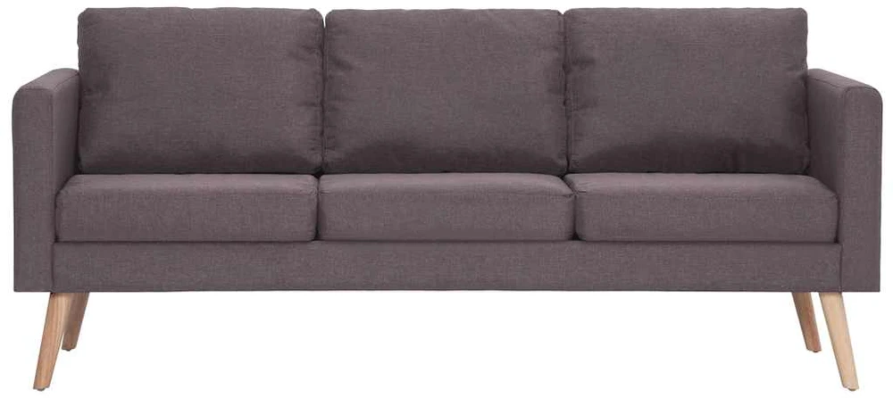 Trivietė sofa, taupe spalvos, audinys