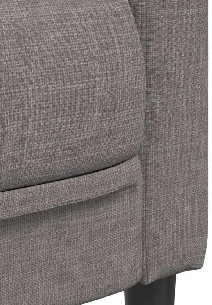 Trivietė sofa, taupe spalvos, audinys