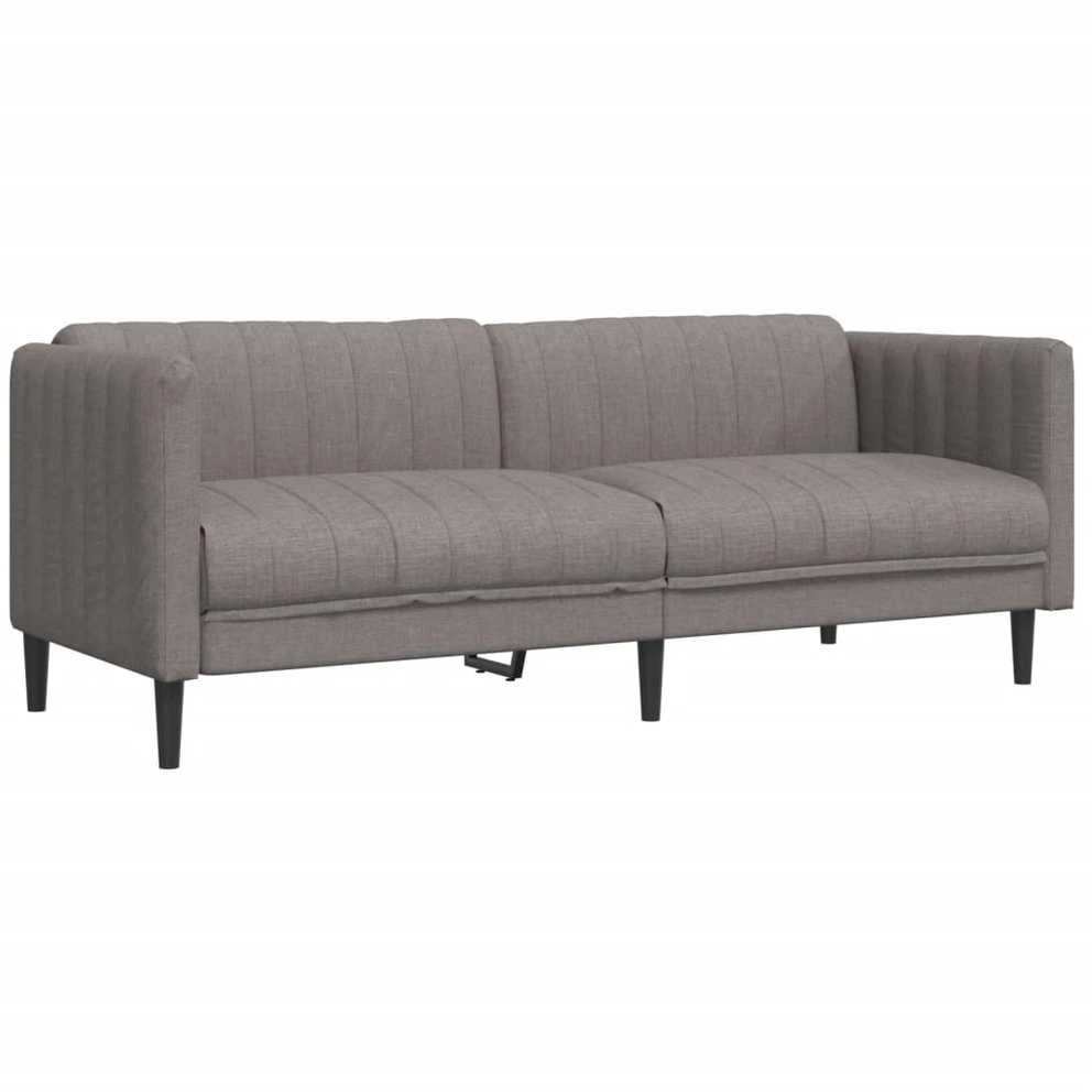 Trivietė sofa, taupe spalvos, audinys