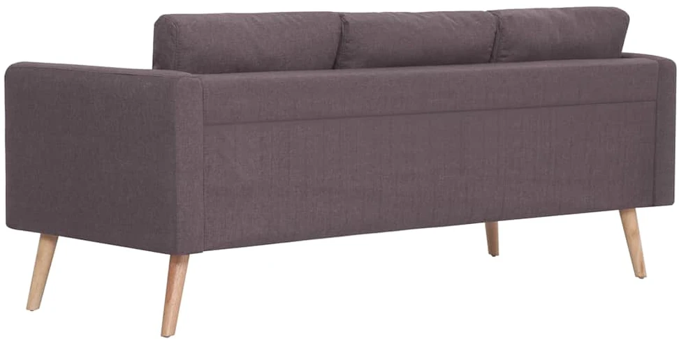 Trivietė sofa, taupe spalvos, audinys