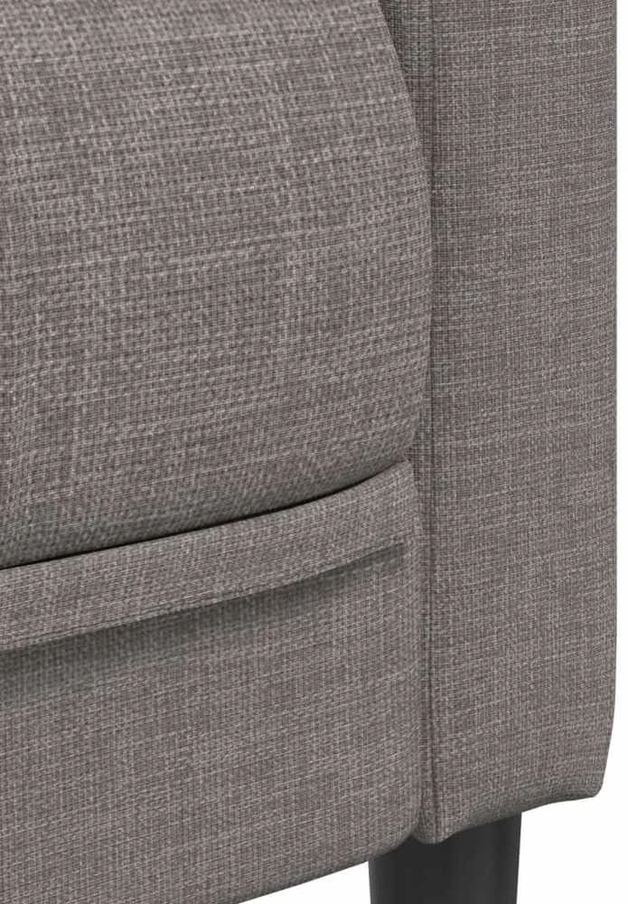 Trivietė sofa, taupe spalvos, audinys