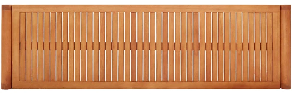 Trivietis sodo suoliukas, 150cm, eukalipto medienos masyvas