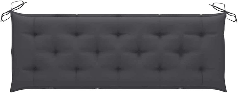 Trivietis sodo suoliukas su pagalvėle, 150cm, eukalipto masyvas