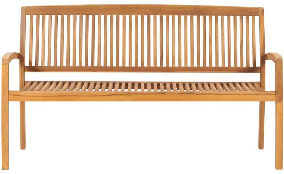 Trivietis sudedamas sodo suoliukas, 159cm, tikmedžio masyvas