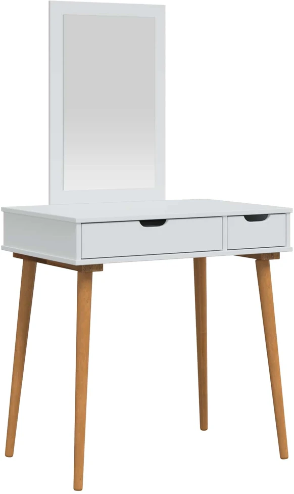 Tualetės rinkinys FAUSKE 2 vnt. Balta 76 x 50 x 143 cm