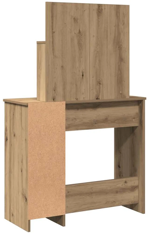 tualetinis staliukas su LED Artisan ąžuolu 86,5x35x136 cm