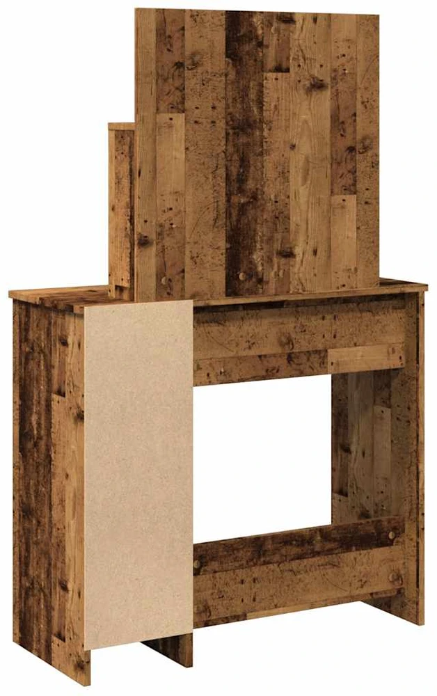 tualetinis staliukas su LED Old Wood 86,5x35x136 cm