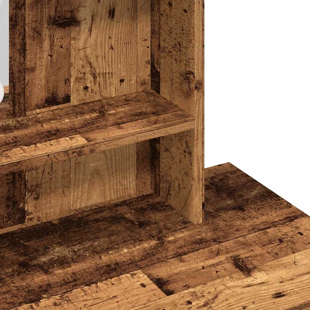 tualetinis staliukas su LED Old Wood 86,5x35x136 cm
