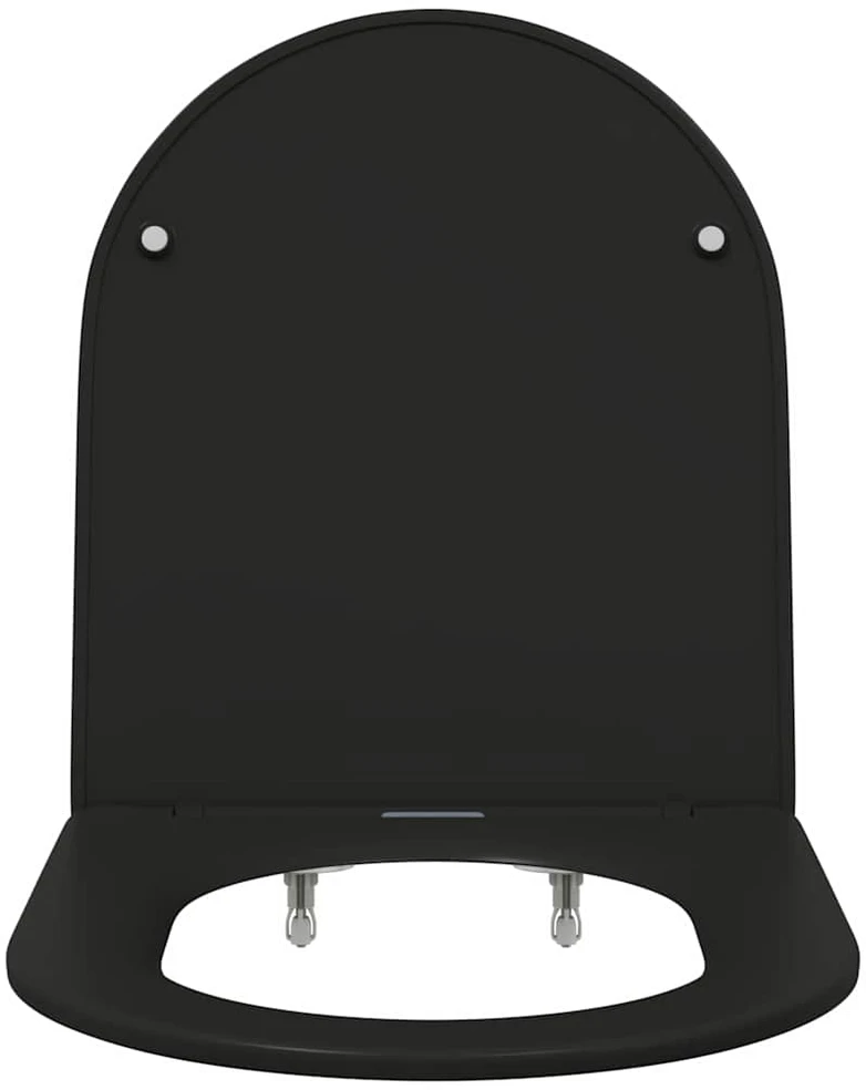 Tualeto sėdynė Juoda 47 x 36 x 3,4 cm Duroplastas