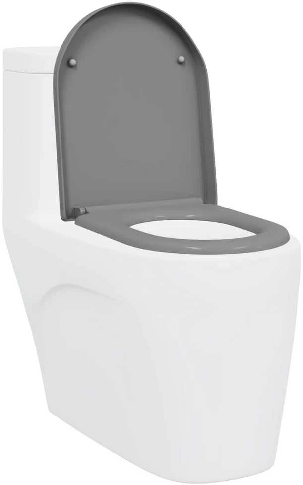 Tualeto sėdynė Pilka 49 x 36 x 4 cm Duroplastas