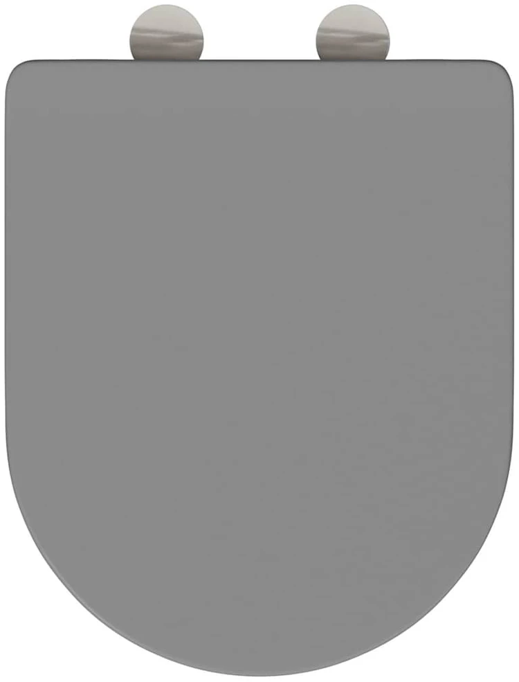 Tualeto sėdynė Pilka 47 x 36 x 3,4 cm Duroplastas