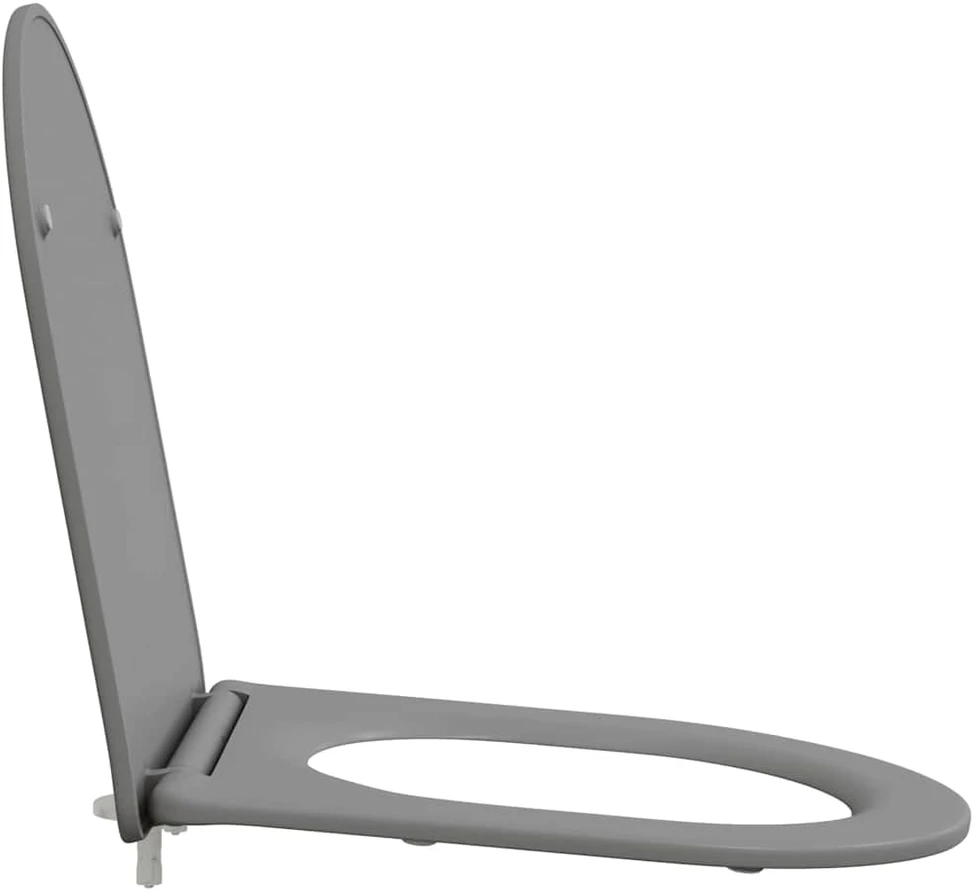 Tualeto sėdynė Pilka 47 x 36 x 3,4 cm Duroplastas