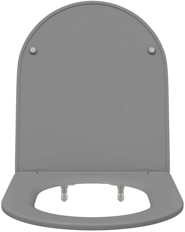 Tualeto sėdynė Pilka 47 x 36 x 3,4 cm Duroplastas