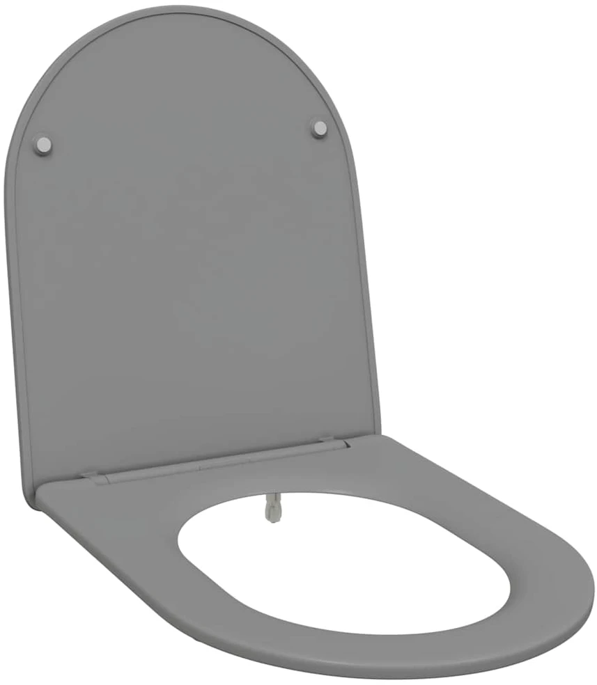 Tualeto sėdynė Pilka 47 x 36 x 3,4 cm Duroplastas