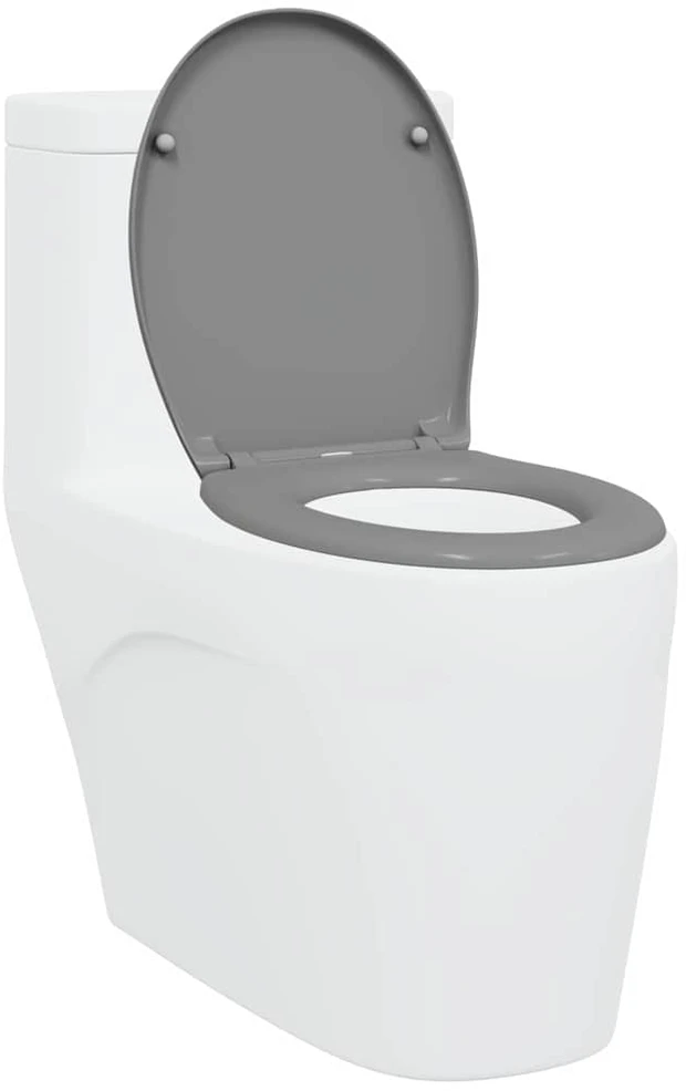 Tualeto sėdynė Pilka 47 x 37 x 4 cm Duroplastas