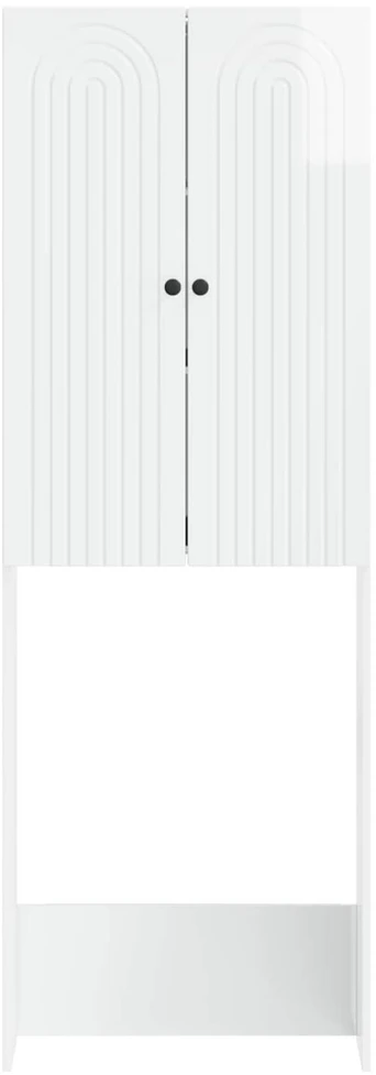 Tualeto spintelė ALKMAAR Itin blizgi balta 66 x 25,5 x 190 cm