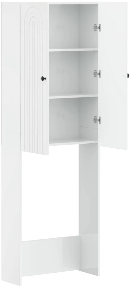 Tualeto spintelė ALKMAAR Itin blizgi balta 66 x 25,5 x 190 cm
