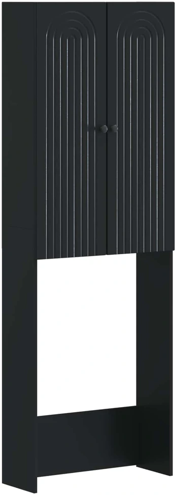 Tualeto spintelė ALKMAAR Juoda 66 x 25,5 x 190 cm