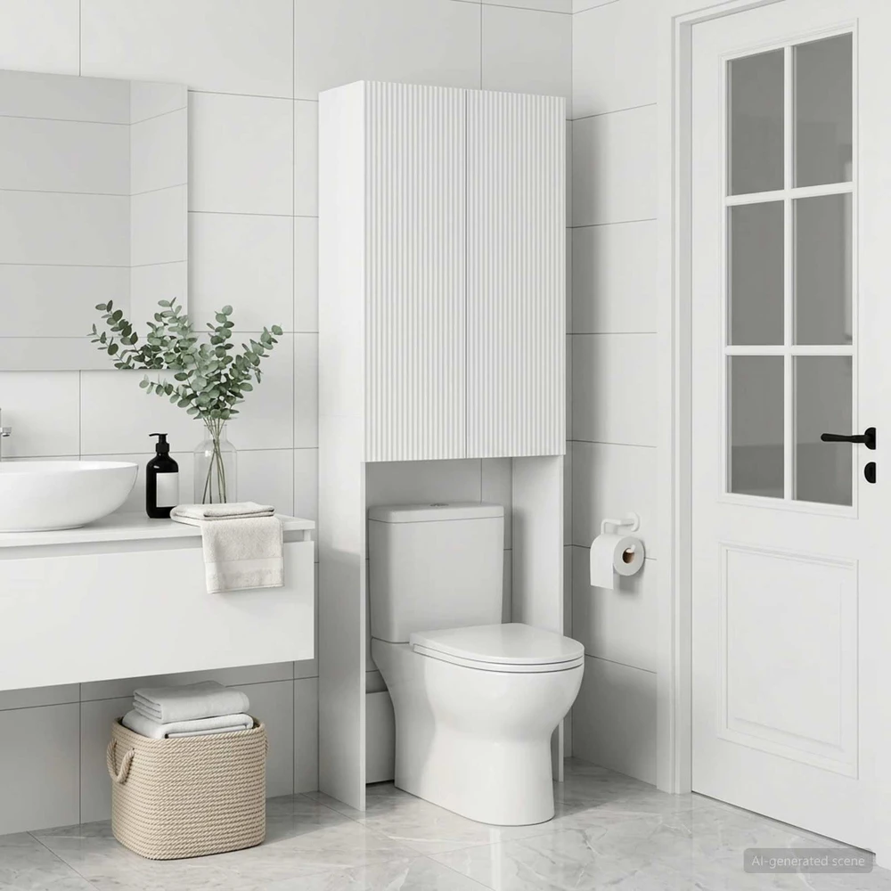 Tualeto spintelė ARNHEM Balta 66 x 25,5 x 190 cm