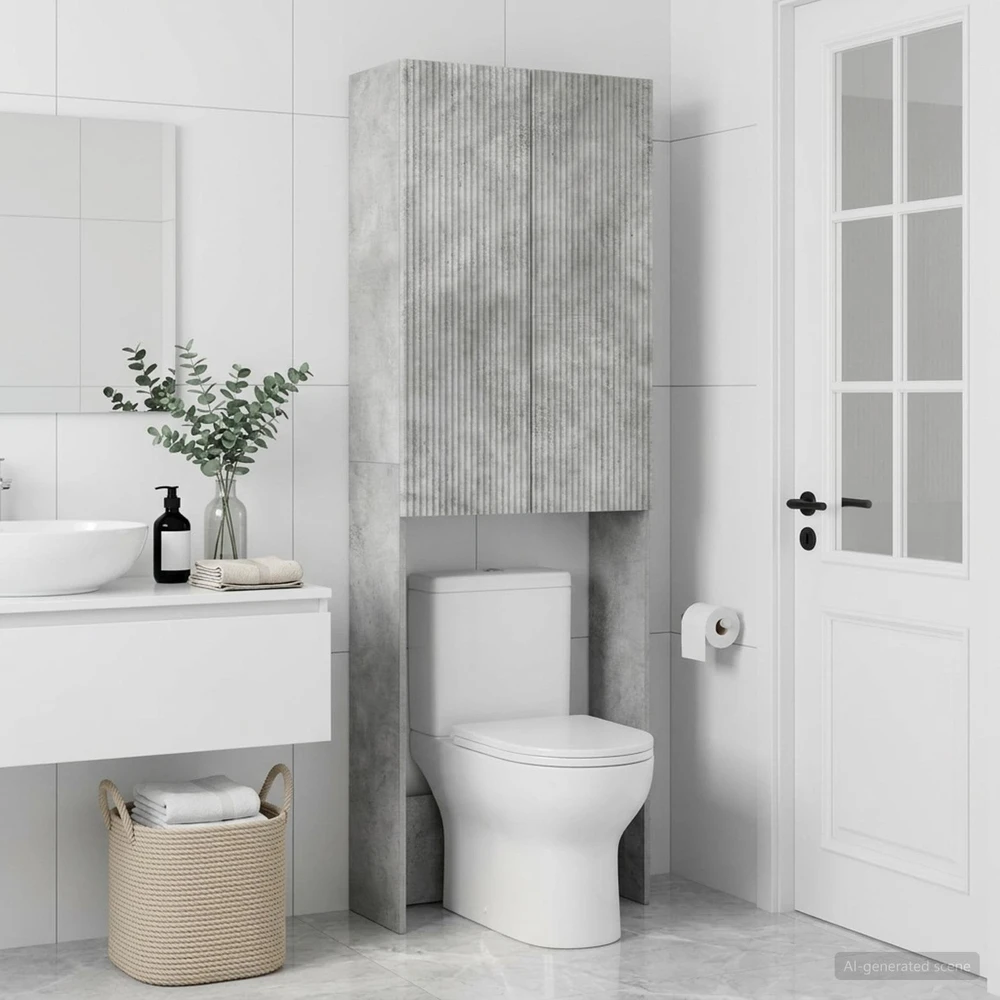 Tualeto spintelė ARNHEM Betono pilka 66 x 25,5 x 190 cm