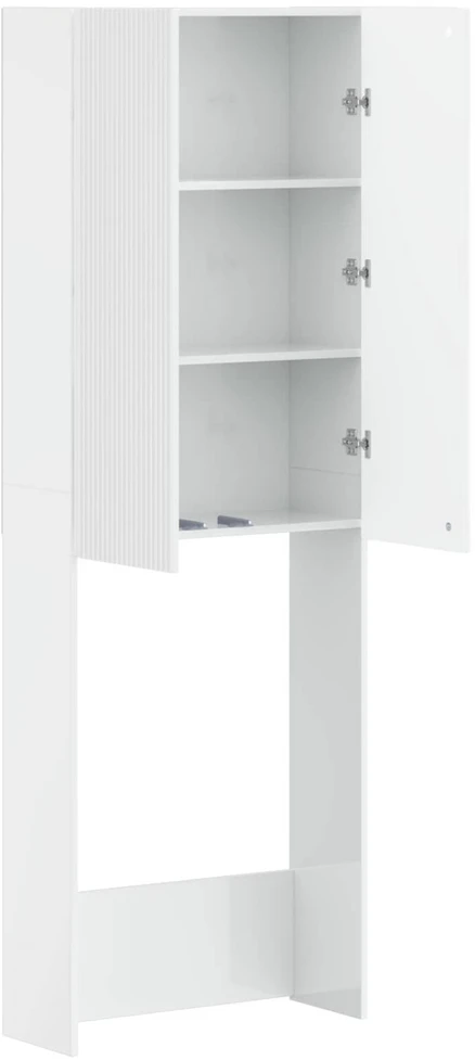 Tualeto spintelė ARNHEM Itin blizgi balta 66 x 25,5 x 190 cm