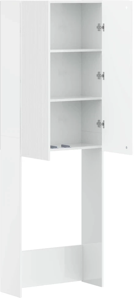 Tualeto spintelė ARNHEM Itin blizgi balta 66 x 25,5 x 190 cm