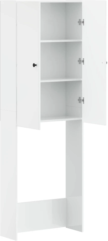 Tualeto spintelė BREDA Itin blizgi balta 66 x 25,5 x 190 cm