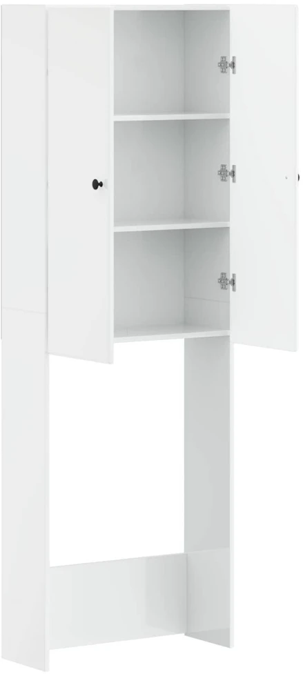 Tualeto spintelė BREDA Itin blizgi balta 66 x 25,5 x 190 cm