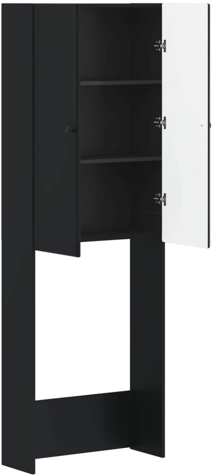 Tualeto spintelė BREDA Juoda 66 x 25,5 x 190 cm