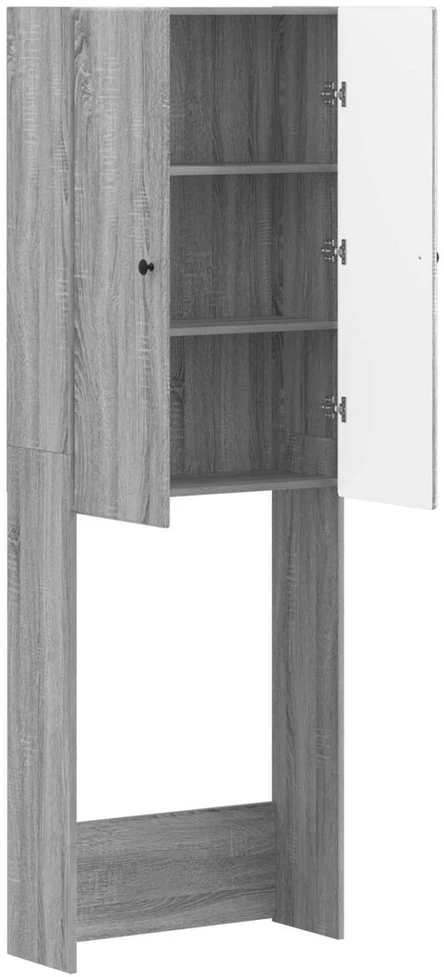 Tualeto spintelė BREDA Pilka Sonoma 66 x 25,5 x 190 cm