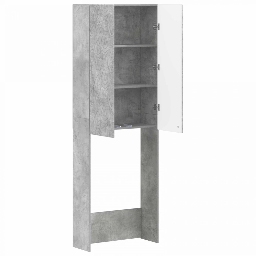 Tualeto spintelė DELFT Betono pilka 66 x 25,5 x 190 cm