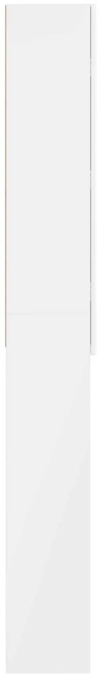 Tualeto spintelė DELFT Itin blizgi balta 66 x 25,5 x 190 cm