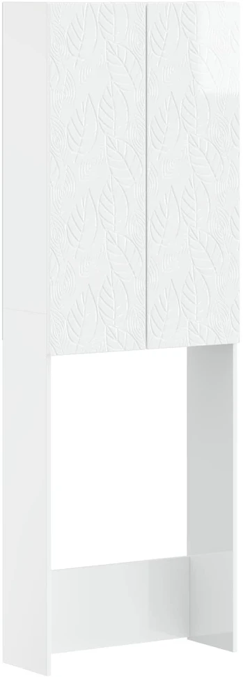 Tualeto spintelė DELFT Itin blizgi balta 66 x 25,5 x 190 cm
