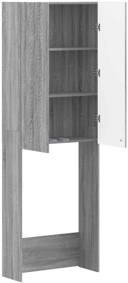 Tualeto spintelė DELFT Pilka Sonoma 66 x 25,5 x 190 cm