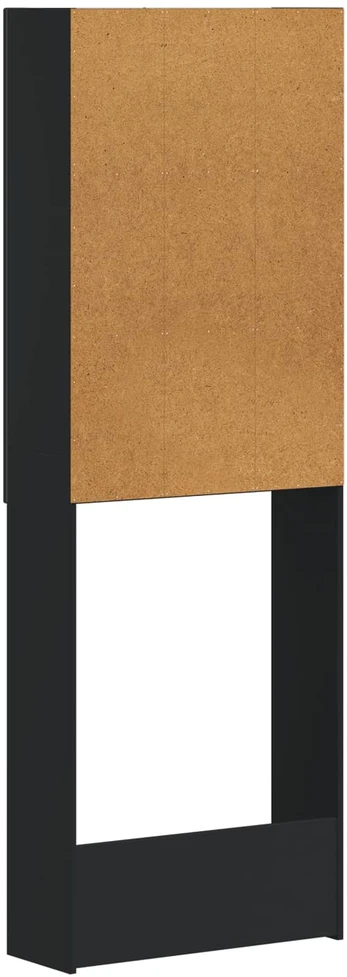 Tualeto spintelė EDE Juoda 66 x 25,5 x 190 cm Apdirbta mediena