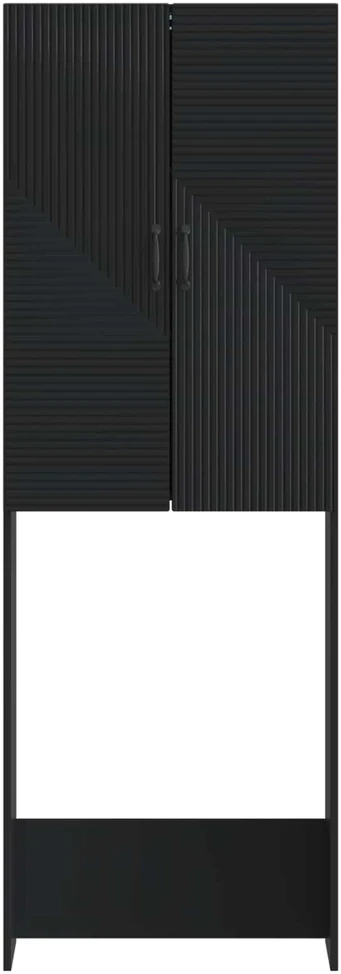 Tualeto spintelė HAARLEM Juoda 66 x 25,5 x 190 cm