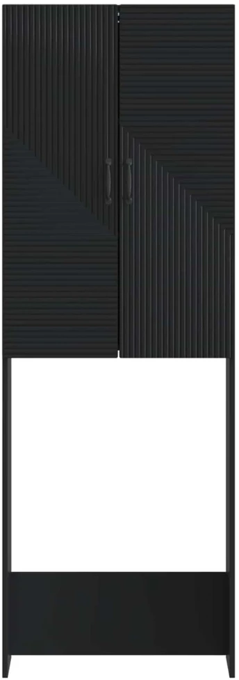 Tualeto spintelė HAARLEM Juoda 66 x 25,5 x 190 cm