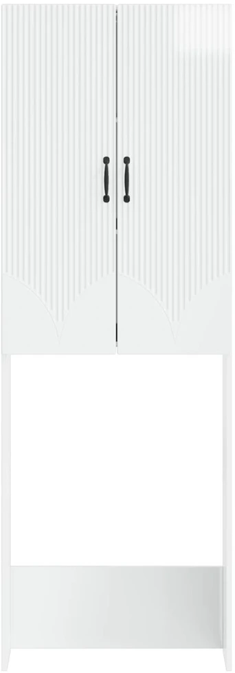 Tualeto spintelė HOORN Itin blizgi balta 66 x 25,5 x 190 cm
