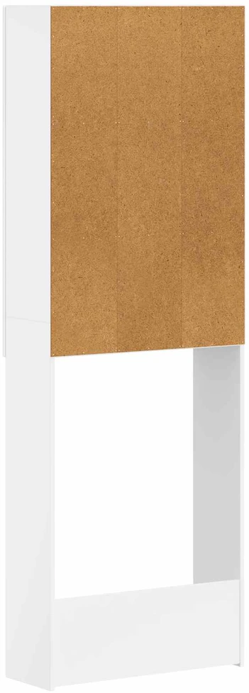 Tualeto spintelė HOORN Itin blizgi balta 66 x 25,5 x 190 cm